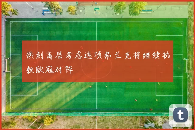 热刺高层考虑选项弗兰克将继续执教欧冠对阵